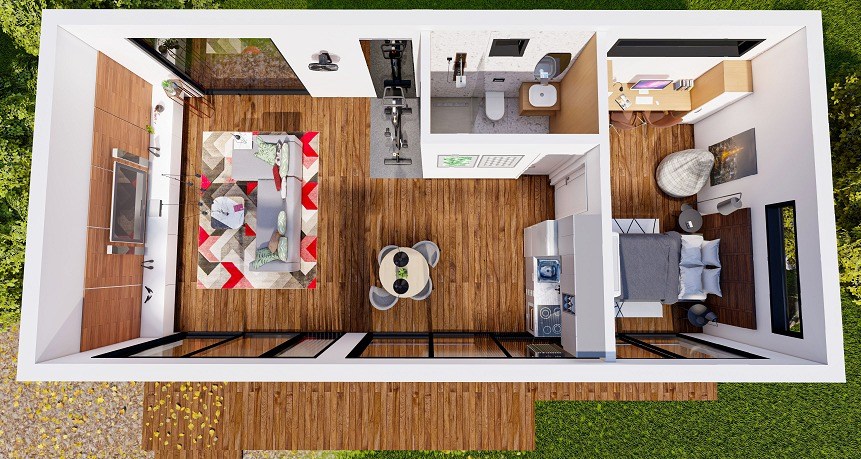 Visualization of one option from above